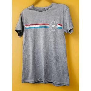 Texas Lone Star State Shirt Mens Small Gray Red White Blue Logo Star Travel